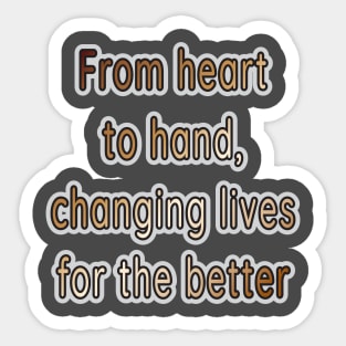 Changing Lives: Happy National Nonprofit Day! Sticker